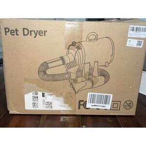 Pet Dryer 5.2HP/ 3800W Pet Grooming High Velocity Force Blower 3 Nozzle New